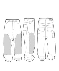 Large Pants - Blu American Fashion