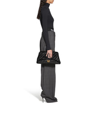 Crush Large Pouch Quilted - Black