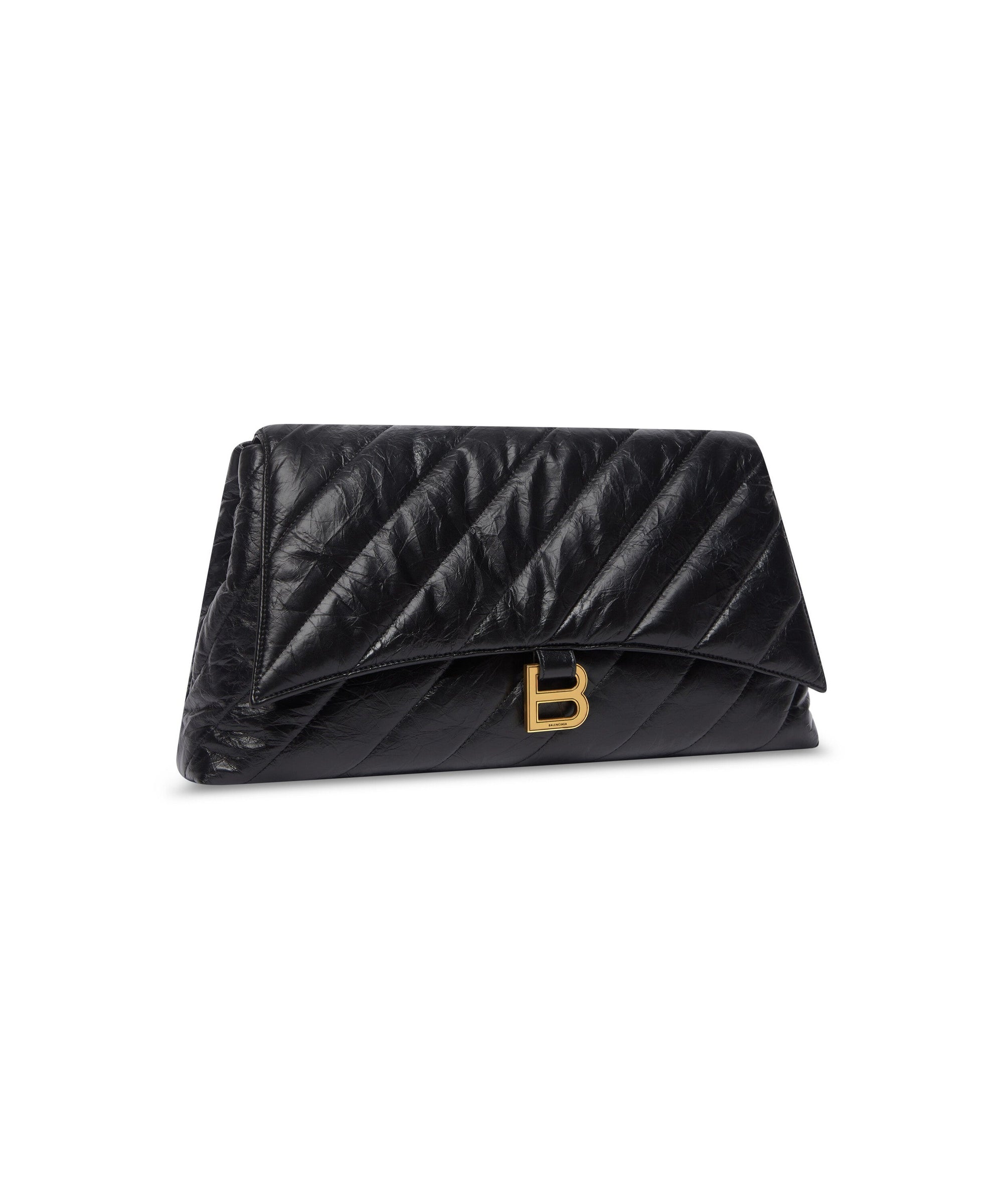 Crush Large Pouch Quilted - Black