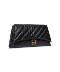 Crush Large Pouch Quilted - Black