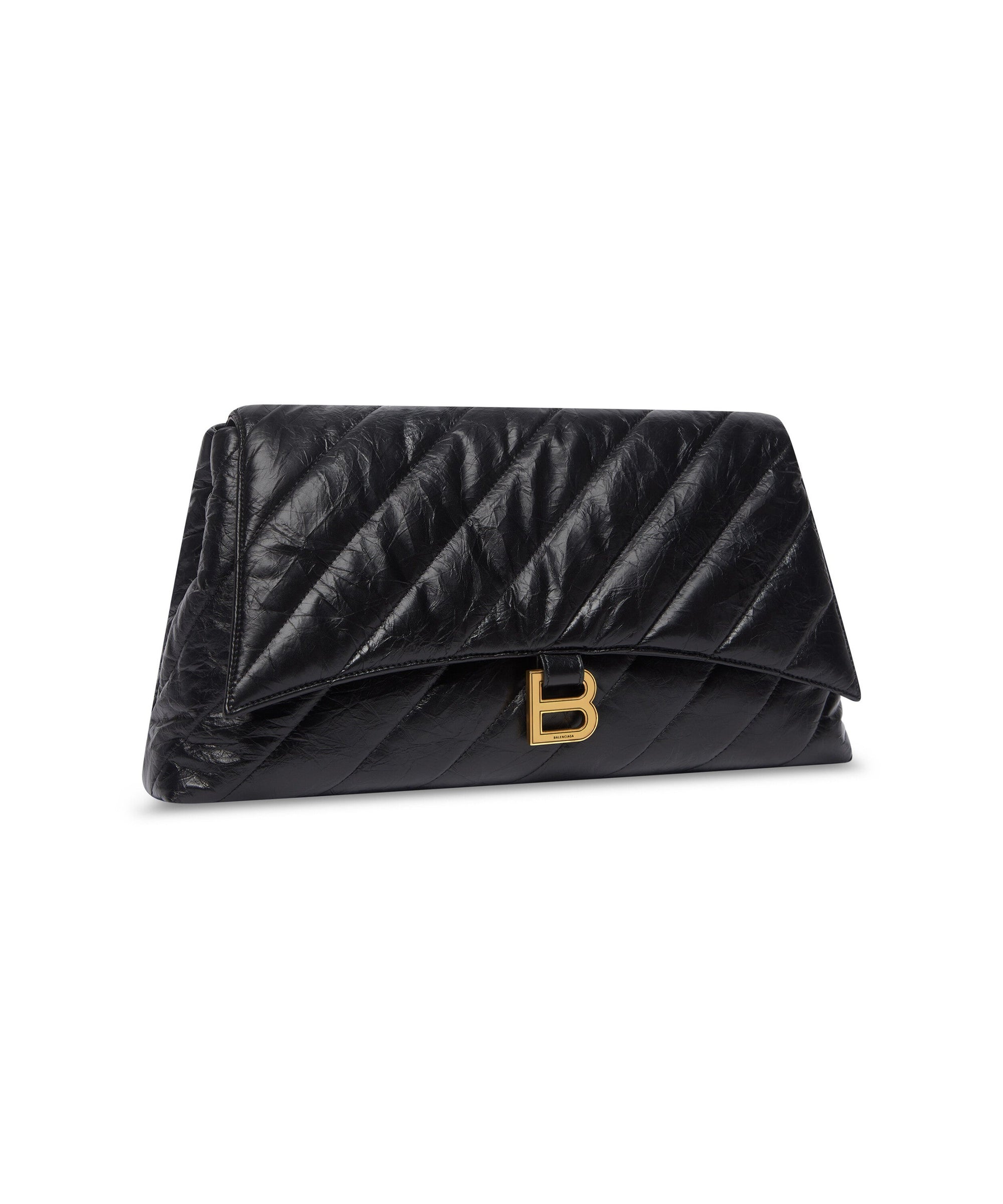 Crush Large Pouch Quilted - Black