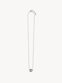 Spherical Charm silver & black Necklace - Silver & Black