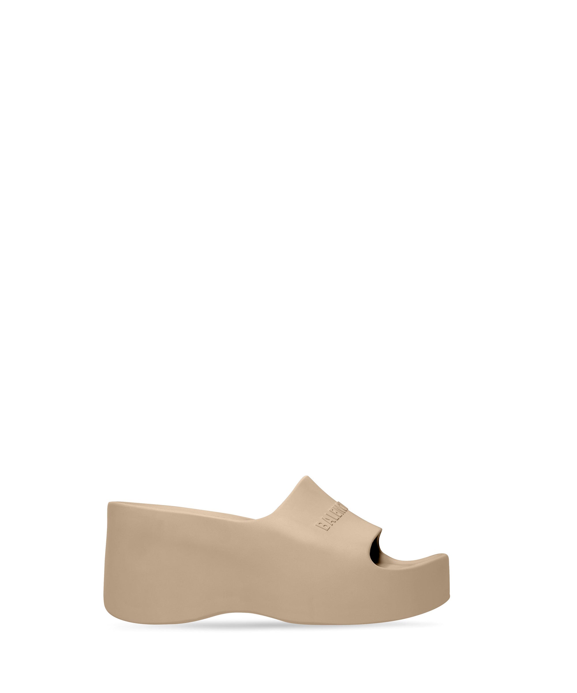Chunky Wedge Sandals - Taupe