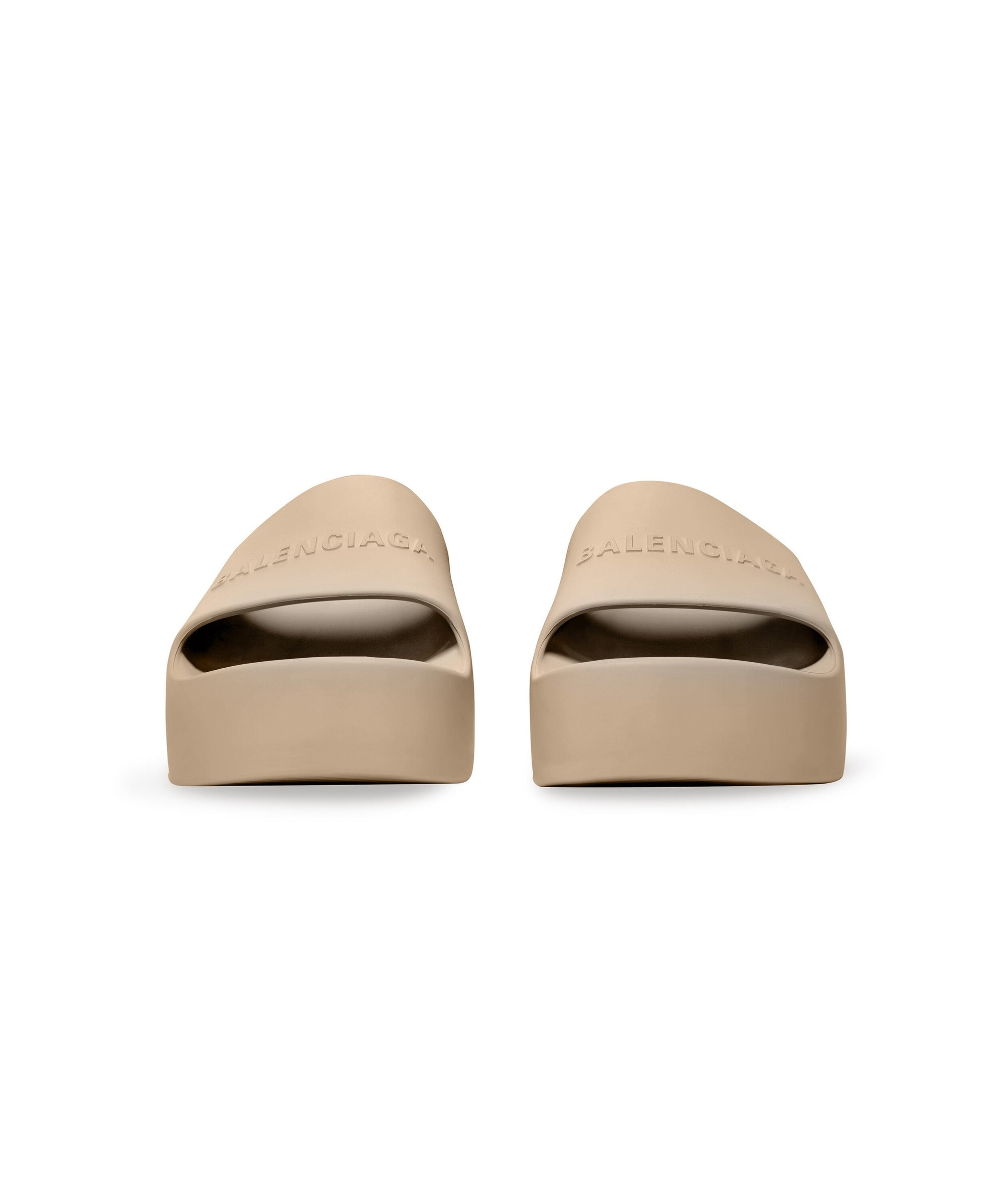 Chunky Wedge Sandals - Taupe