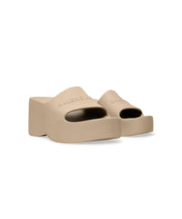 Chunky Wedge Sandals - Taupe