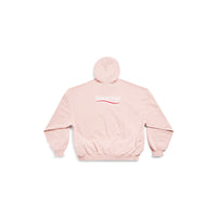 Political Campaign Hoodie Oversized - Light Pink & White