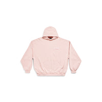 Political Campaign Hoodie Oversized - Light Pink & White