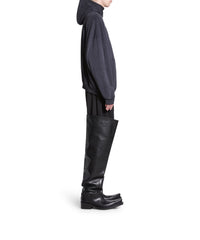 Outline Hoodie Oversized - Washed Black & White