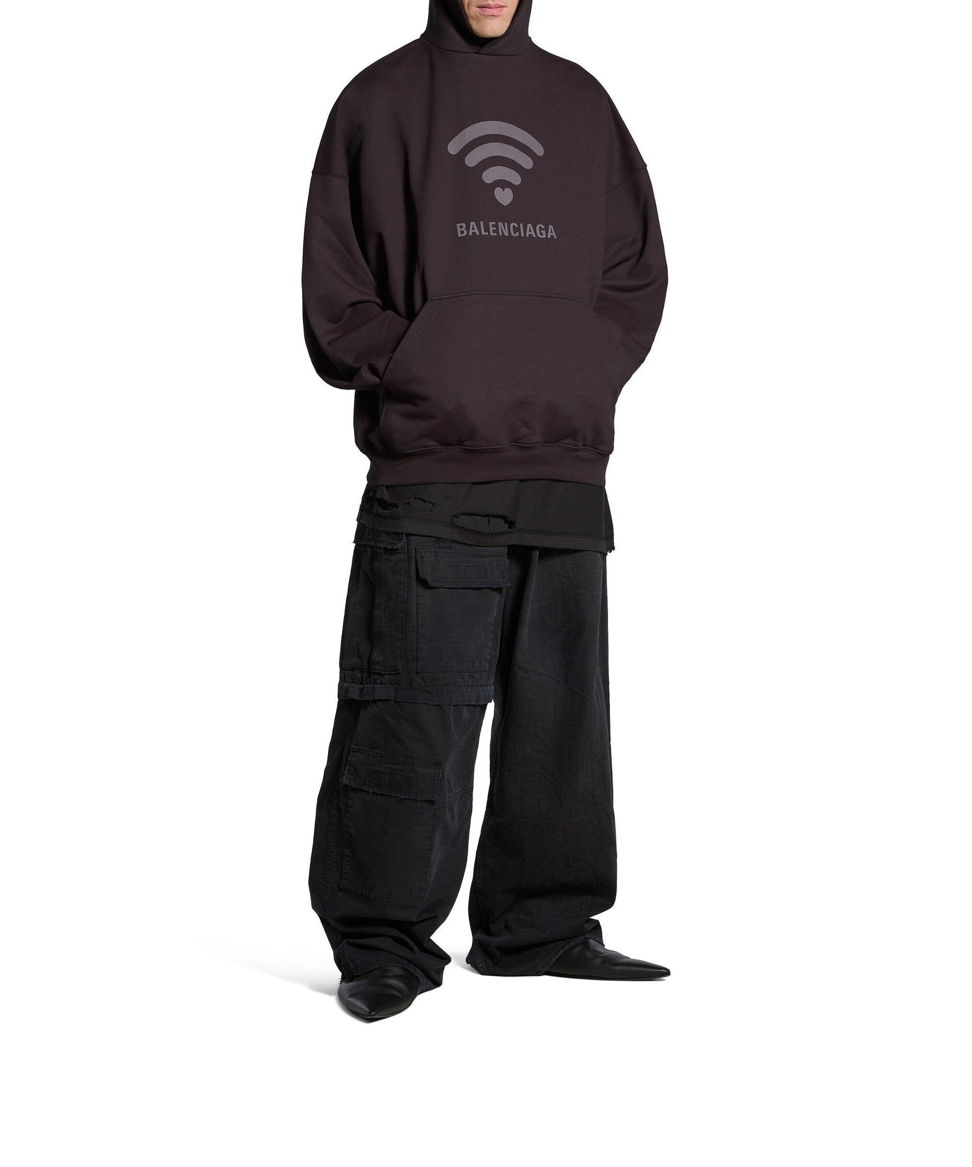 Lo_ve Hoodie Oversized - Black