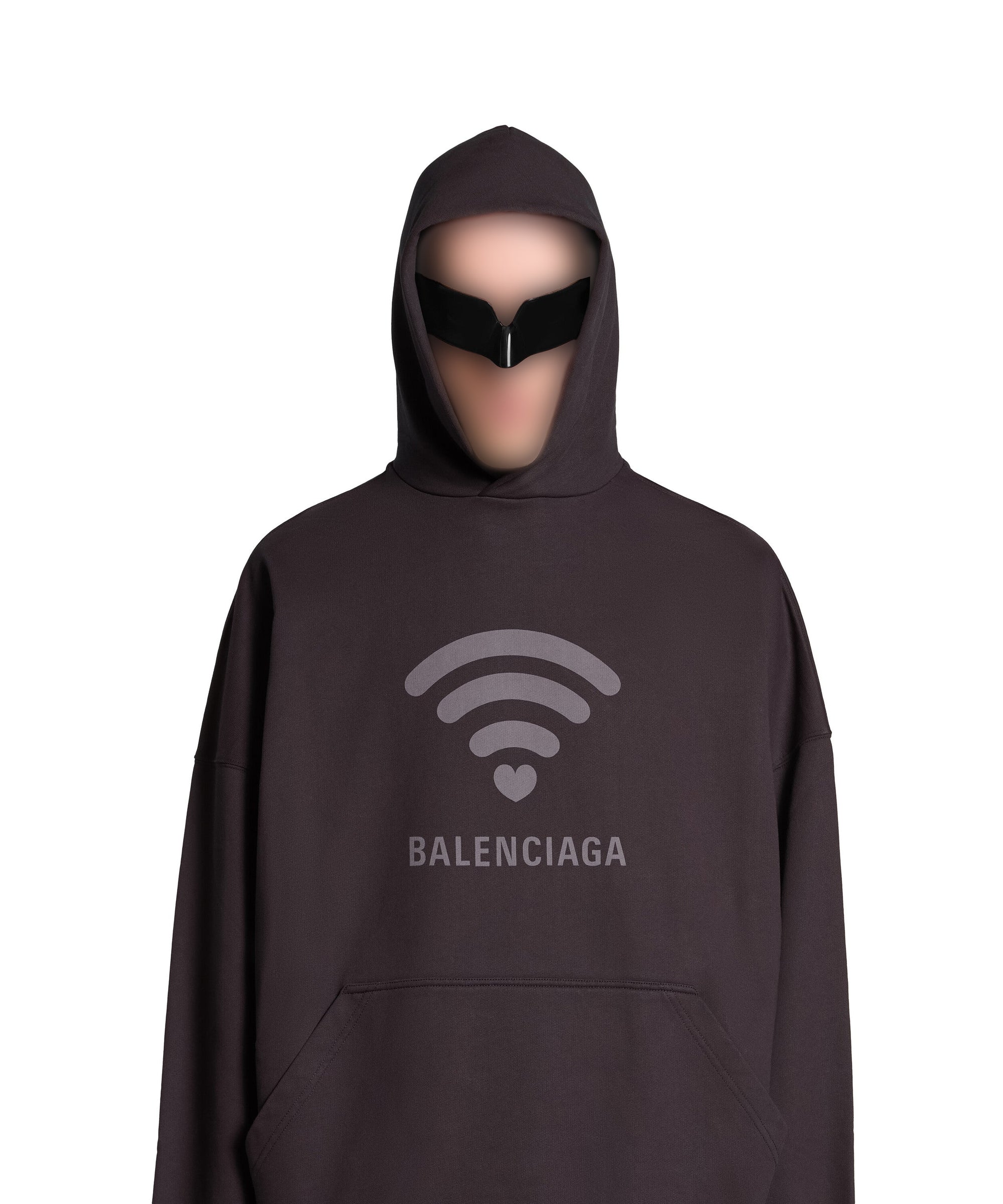 Lo_ve Hoodie Oversized - Black