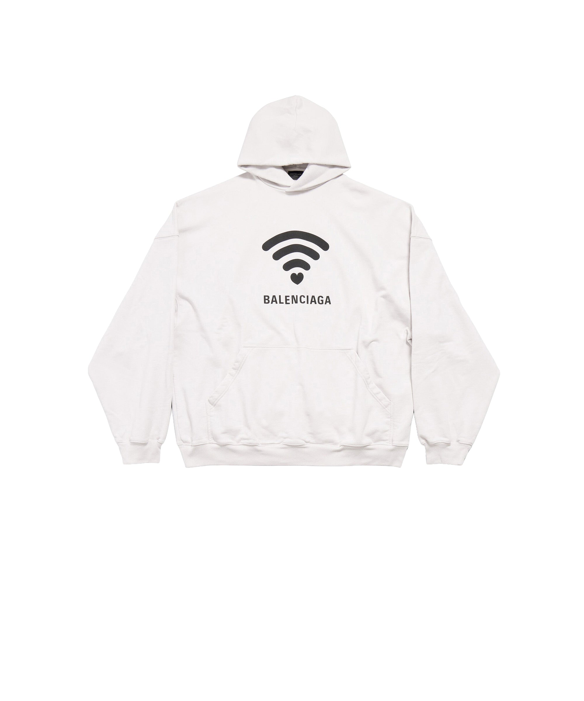 Lo_ve Hoodie Oversized - Off White & Black