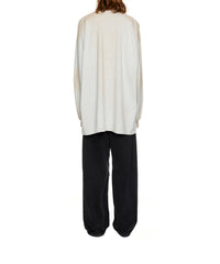 Be Kind Long Sleeves Oversized T-Shirt - Heather Grey & Black