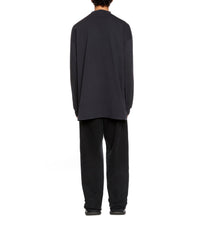 Be Kind Long Sleeves Oversized T-Shirt - Faded Black & White