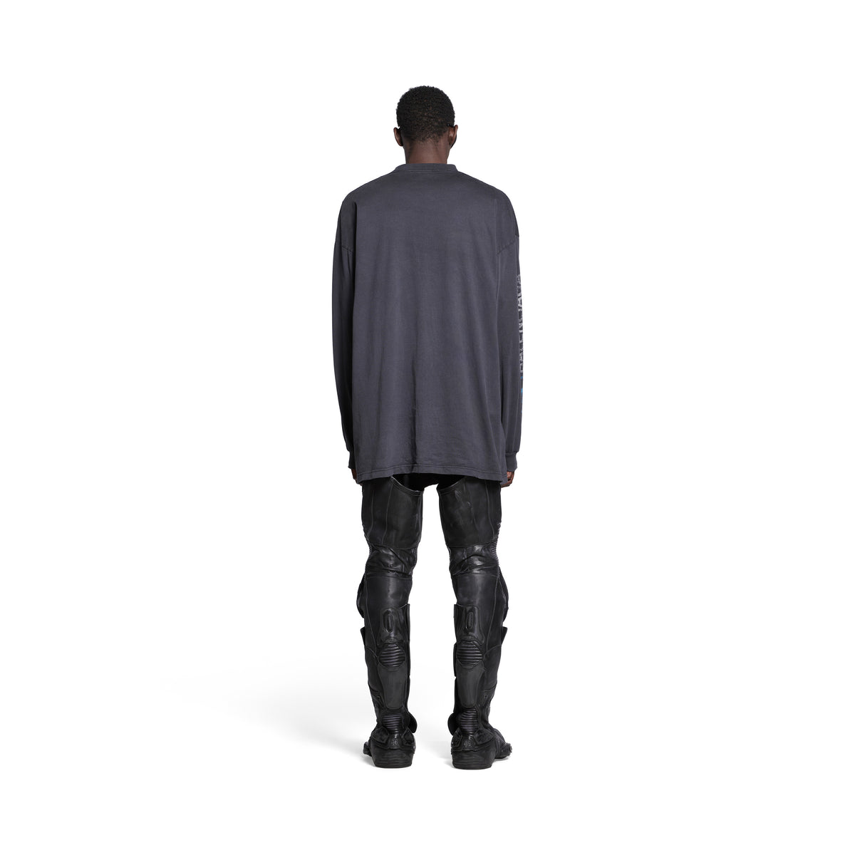 Surfer Long Sleeve T-Shirt Oversized - Black & Blue