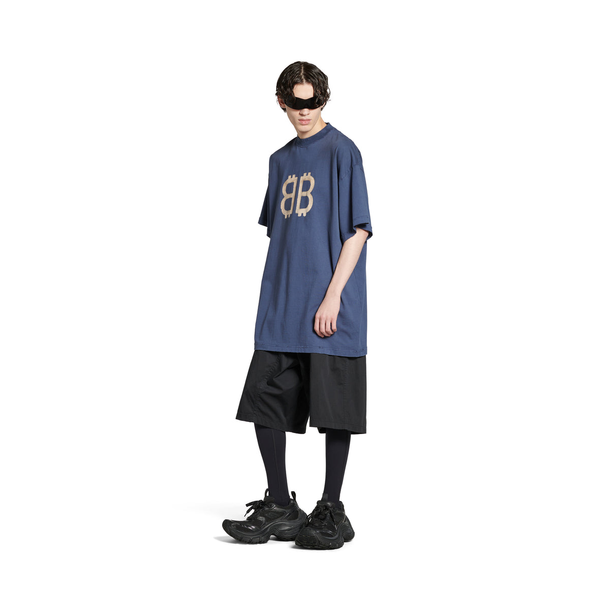 Crypto T-Shirt Oversized - Washed Blue