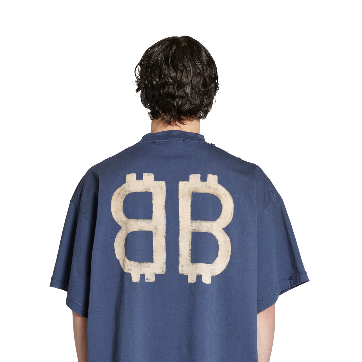 Crypto T-Shirt Oversized - Washed Blue