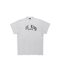 Be Kind T-Shirt Oversized - Heather Grey & Black
