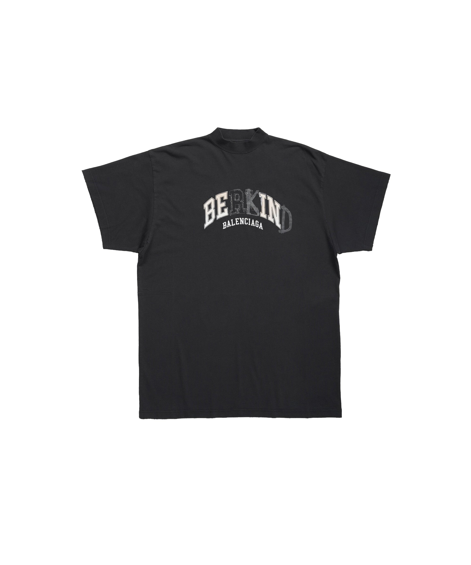 Be Kind Oversized T-Shirt - Faded Black & White