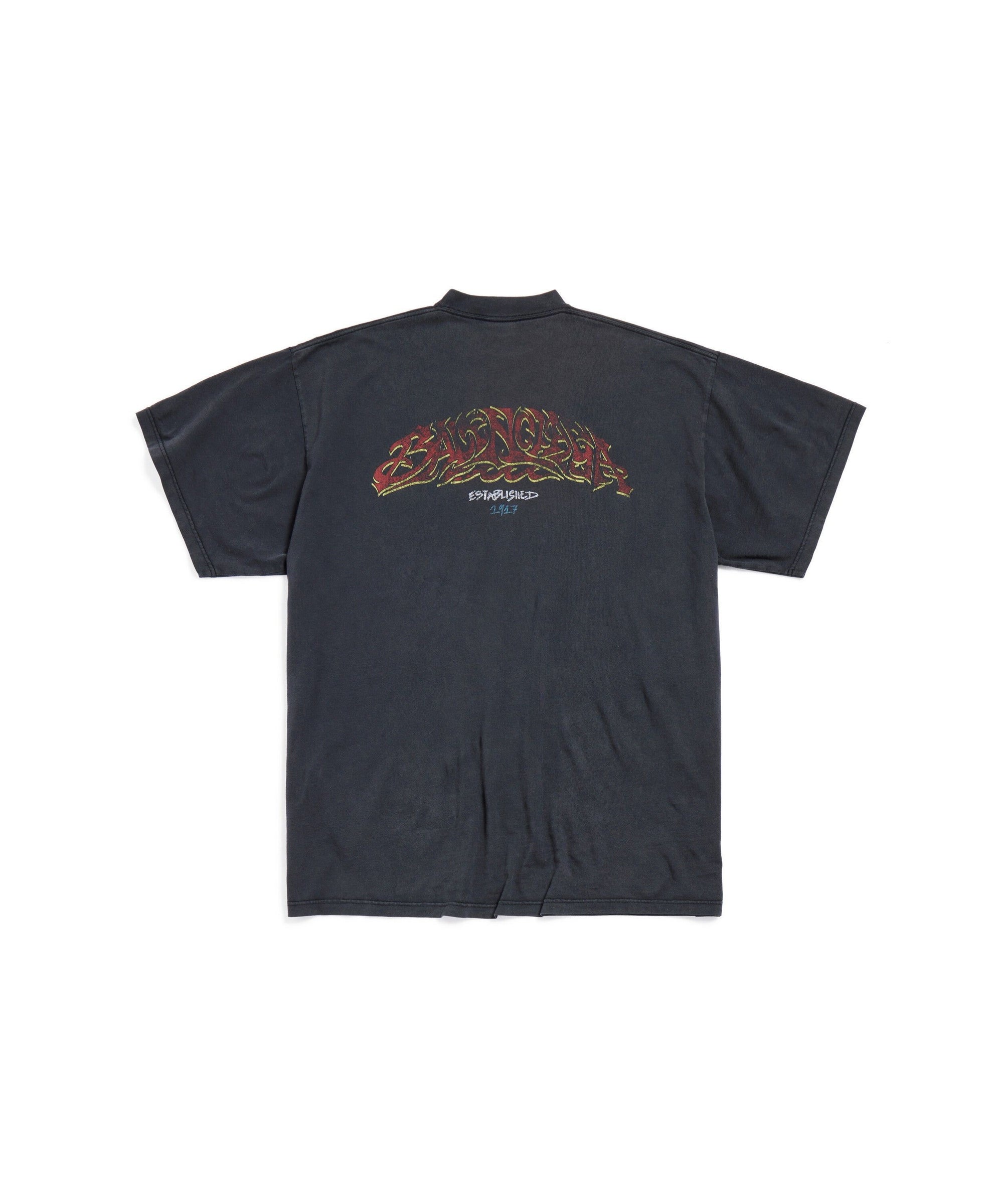 Offshore T-Shirt Oversized - Faded Black & Red
