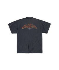 Offshore T-Shirt Oversized - Faded Black & Red