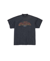 Offshore T-Shirt Oversized - Faded Black & Red