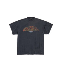 Offshore T-Shirt Oversized - Faded Black & Red