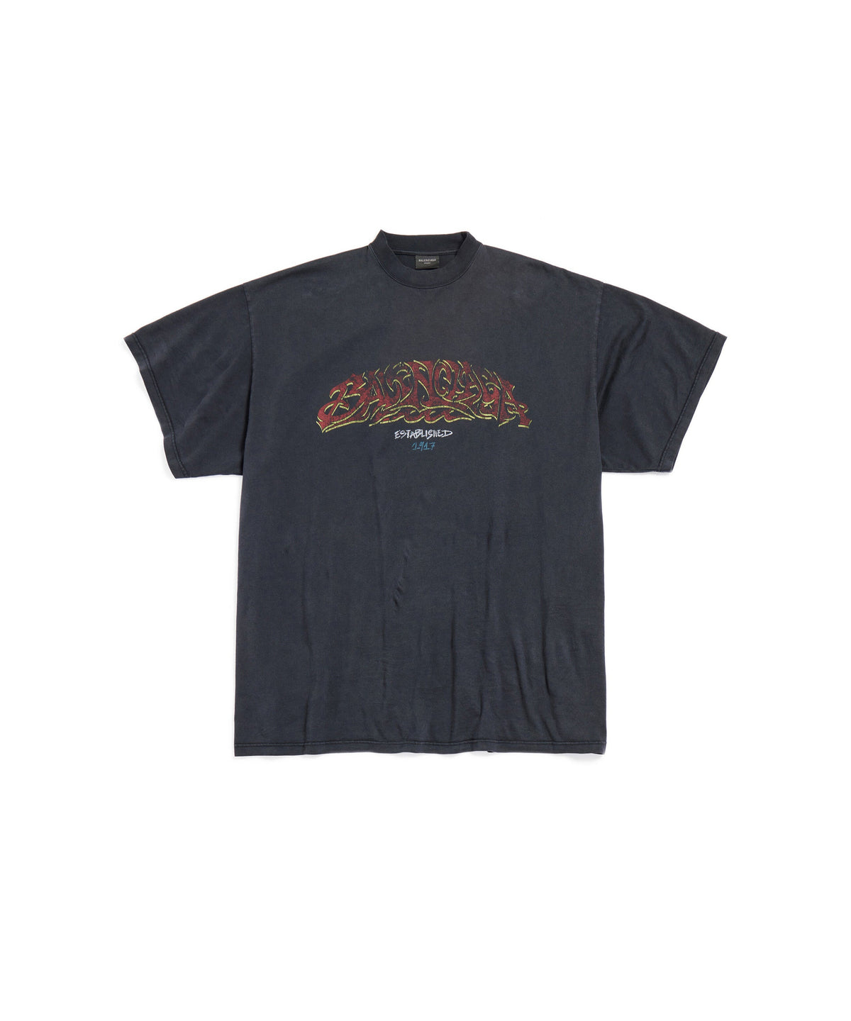 Offshore T-Shirt Oversized - Faded Black & Red