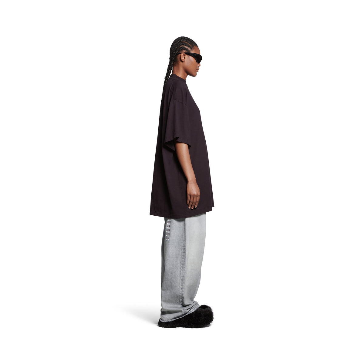 Sample Sticker T-Shirt Oversized - Charcoal