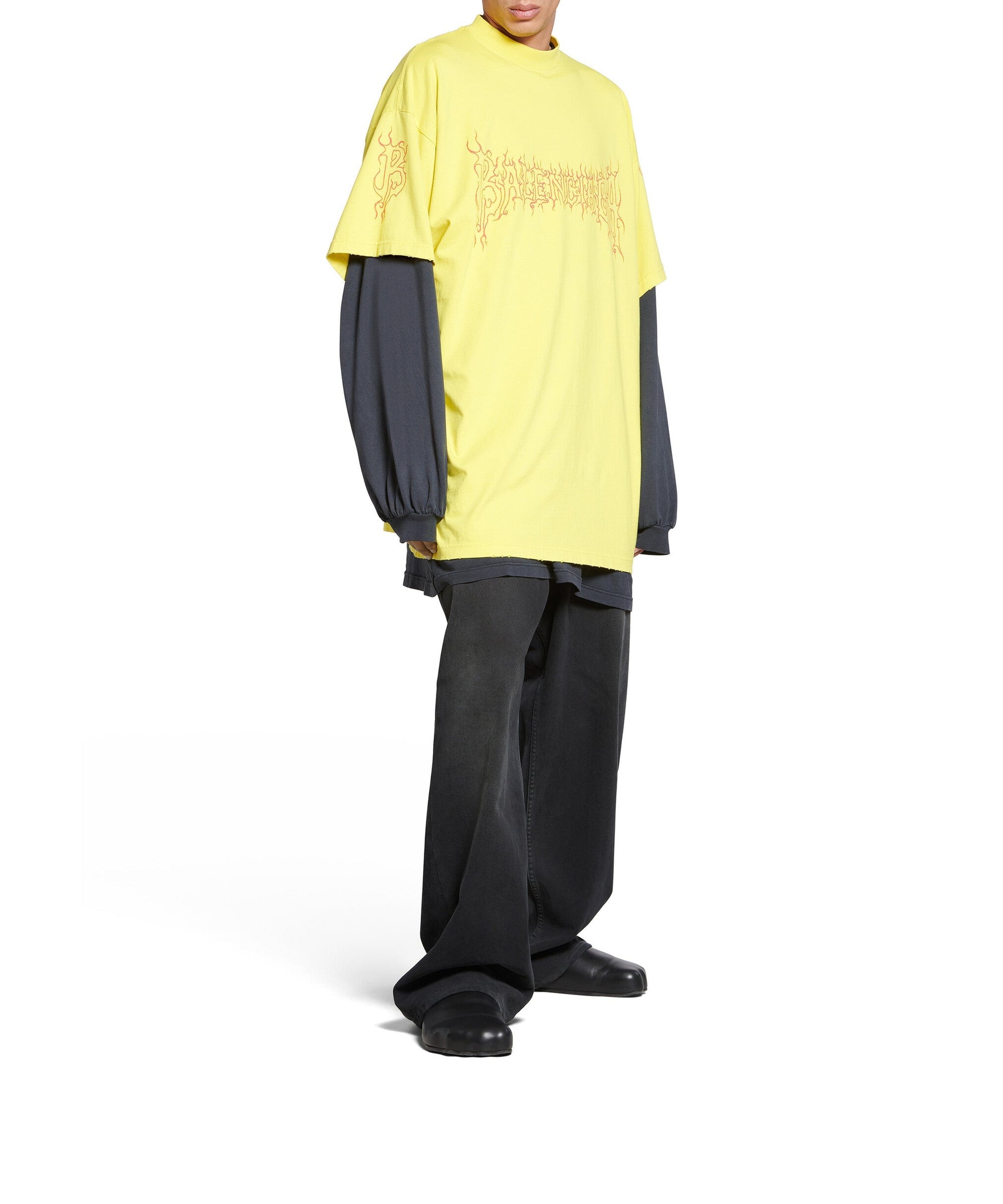 Darkwave T-Shirt Oversized - Yellow & Red