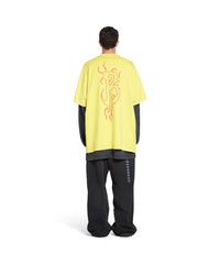 Darkwave T-Shirt Oversized - Yellow & Red
