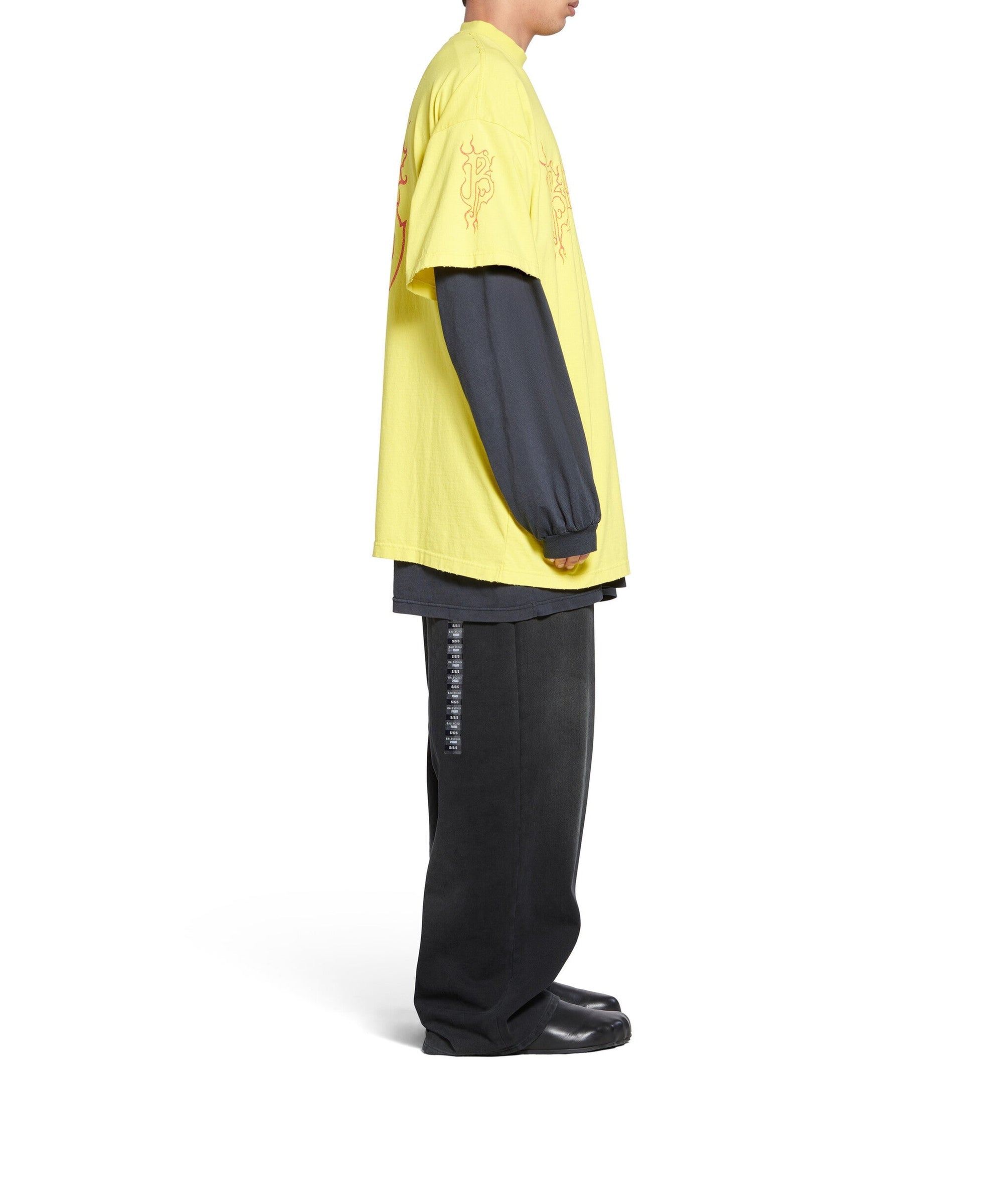 Darkwave T-Shirt Oversized - Yellow & Red