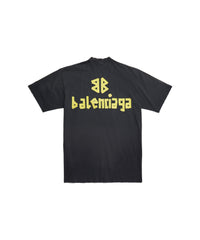 Tape Type T-Shirt Dress - Washed Black