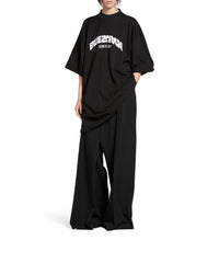Back Flip T-Shirt Dress - Black & White