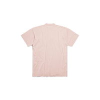 Back Flip T-Shirt Dress - Light Pink & White