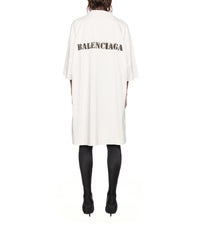 T-Shirt Dress - Off White & Black
