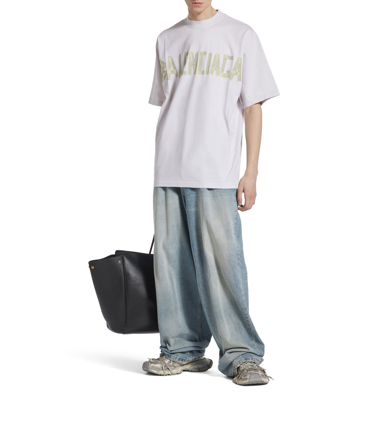 Tape Type T-Shirt - White