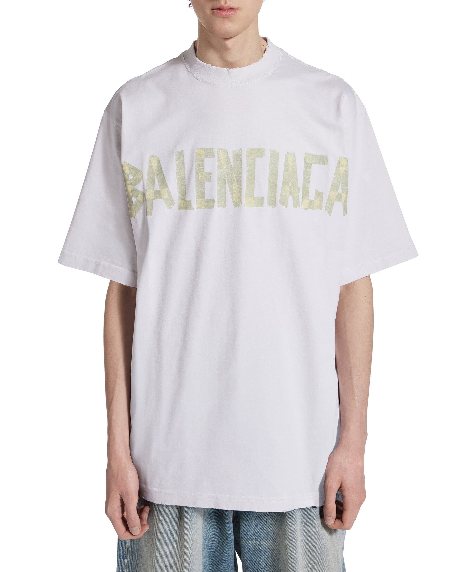 Tape Type T-Shirt - White