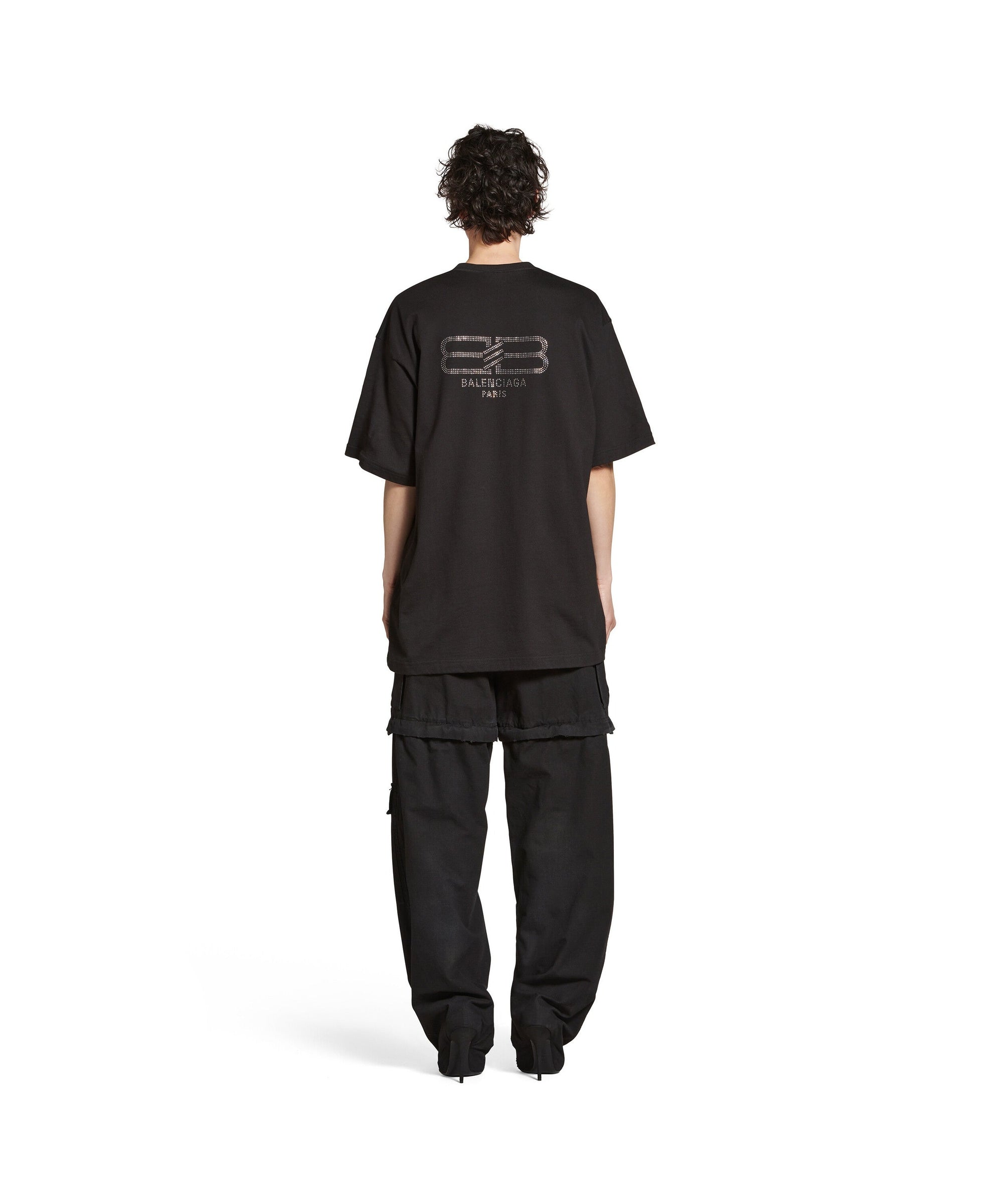 BB Paris Strass T-Shirt - Washed Black