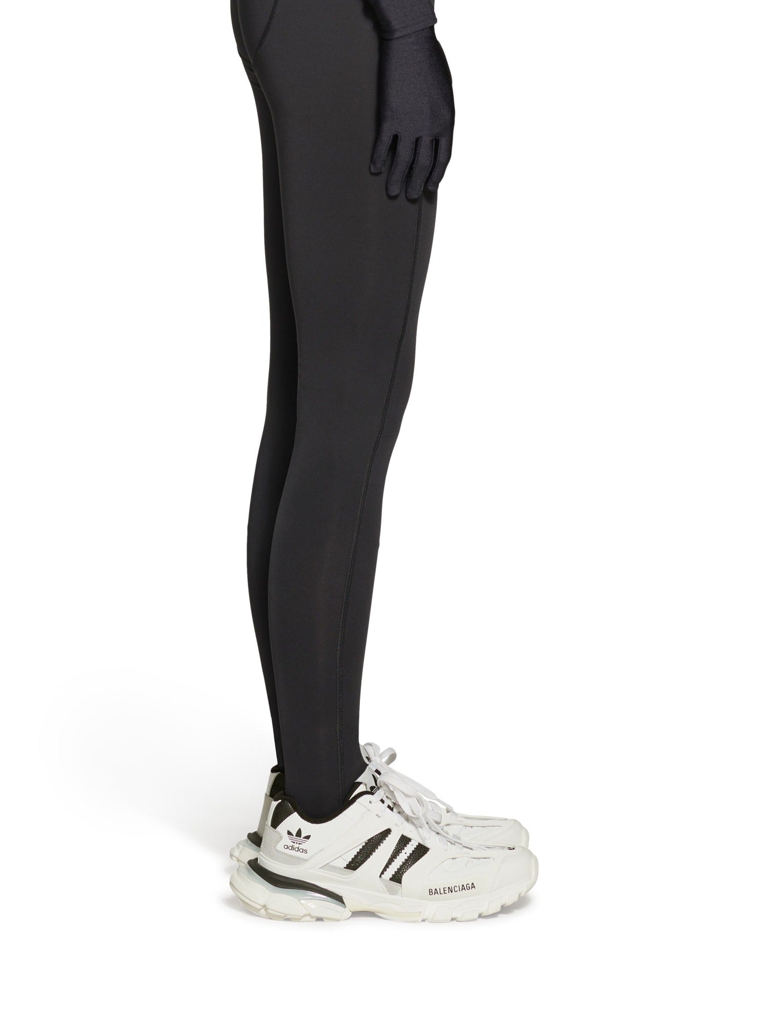 Balenciaga x Adidas Track Forum Low Top white & black Sneakers - White & Black