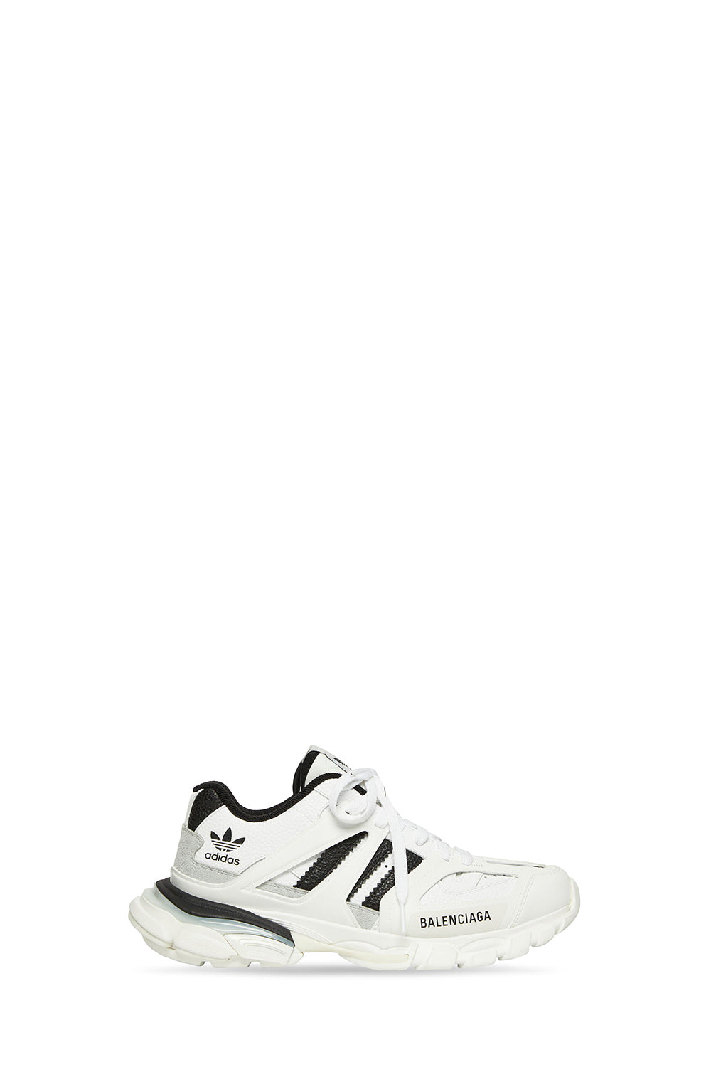 Balenciaga x Adidas Track Forum Low Top white & black Sneakers - White & Black