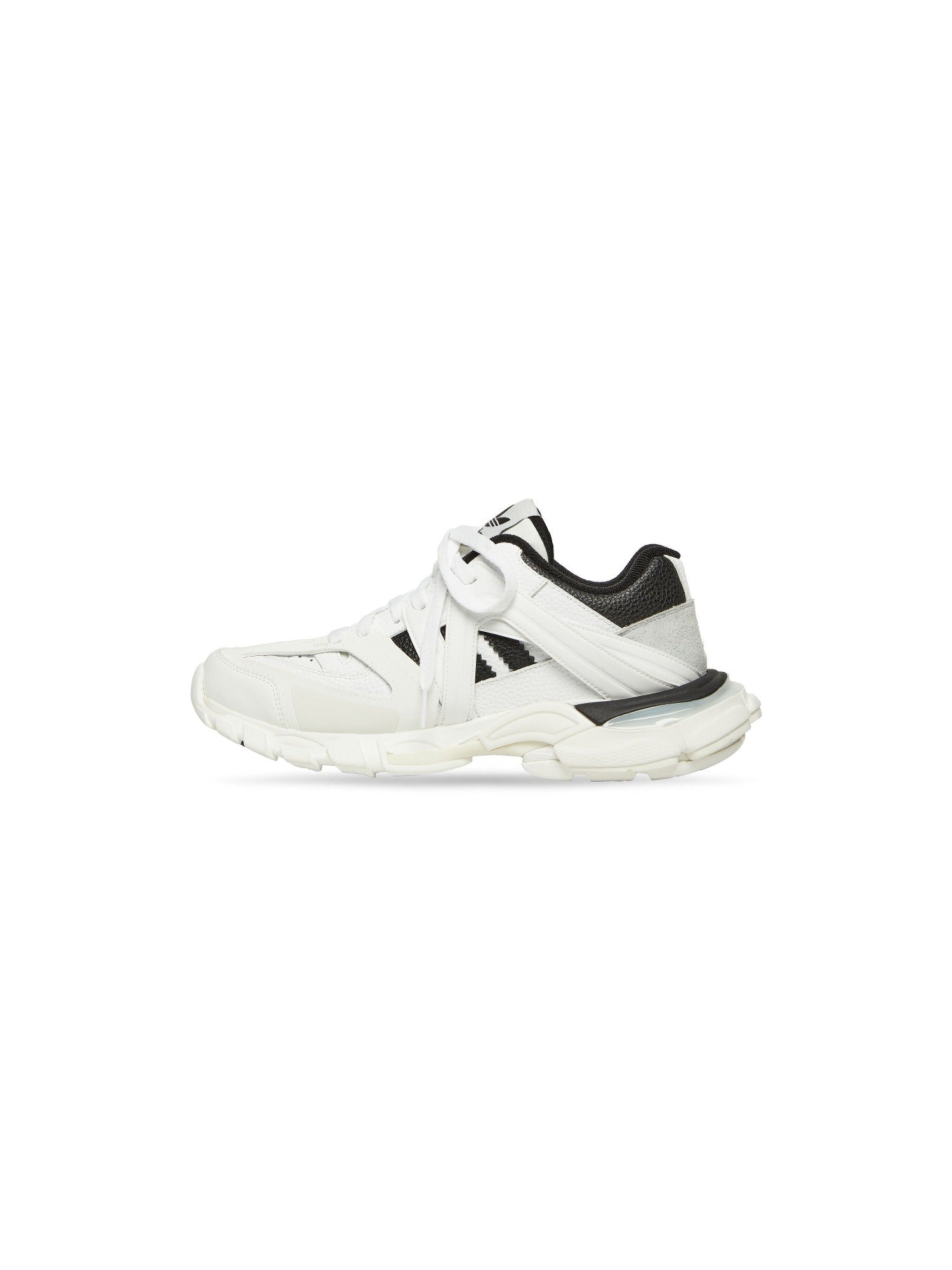 Balenciaga x Adidas Track Forum Low Top white & black Sneakers - White & Black