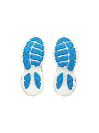Balenciaga x Adidas Track Forum Low Top white & blue Sneakers - White & Blue