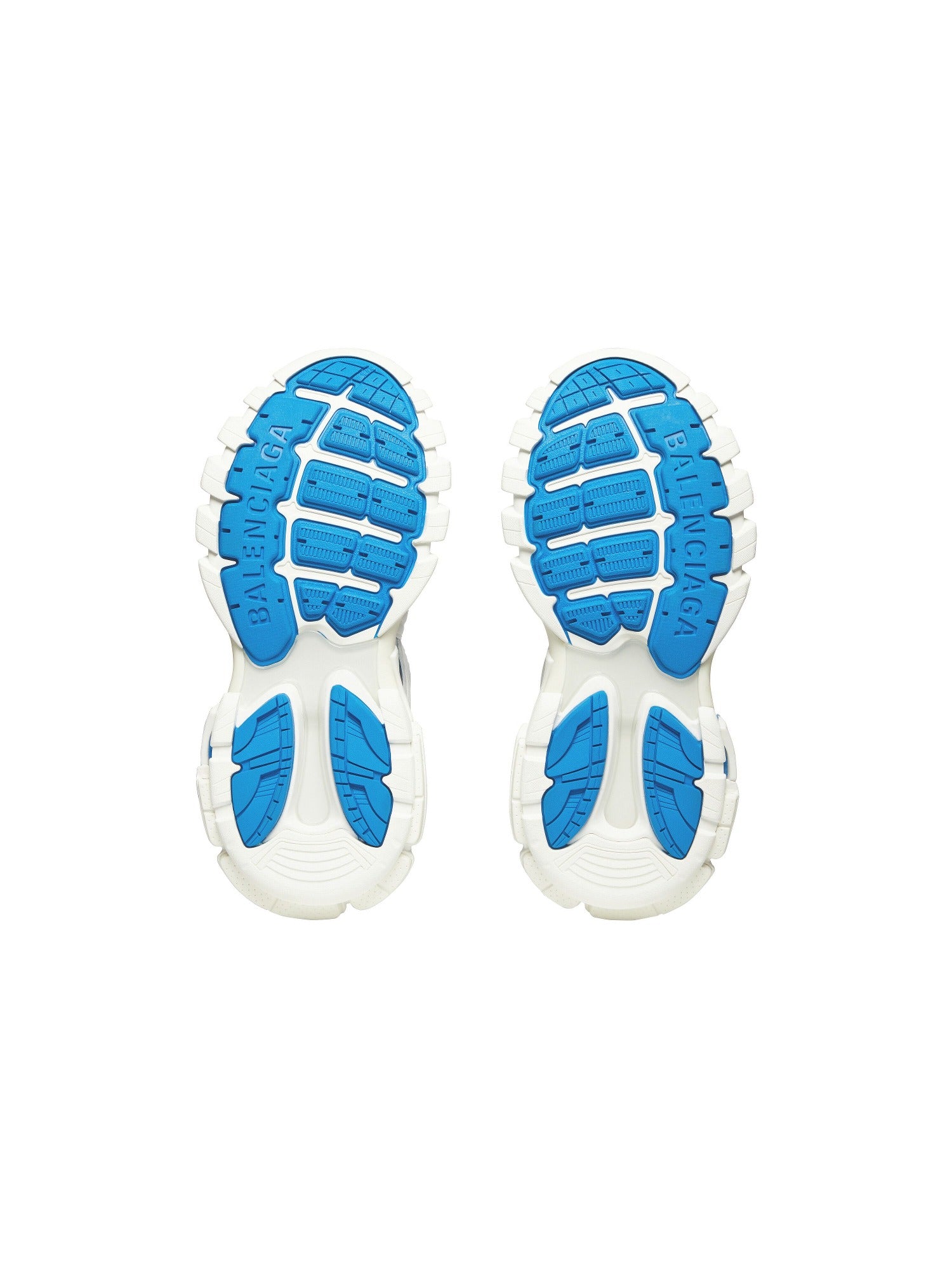 Balenciaga x Adidas Track Forum Low Top white & blue Sneakers - White & Blue
