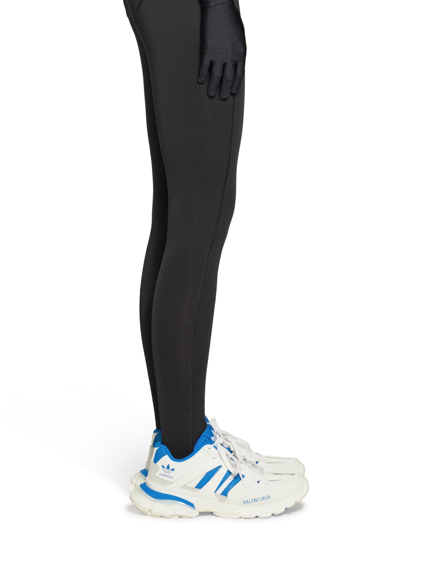 Balenciaga x Adidas Track Forum Low Top white & blue Sneakers - White & Blue