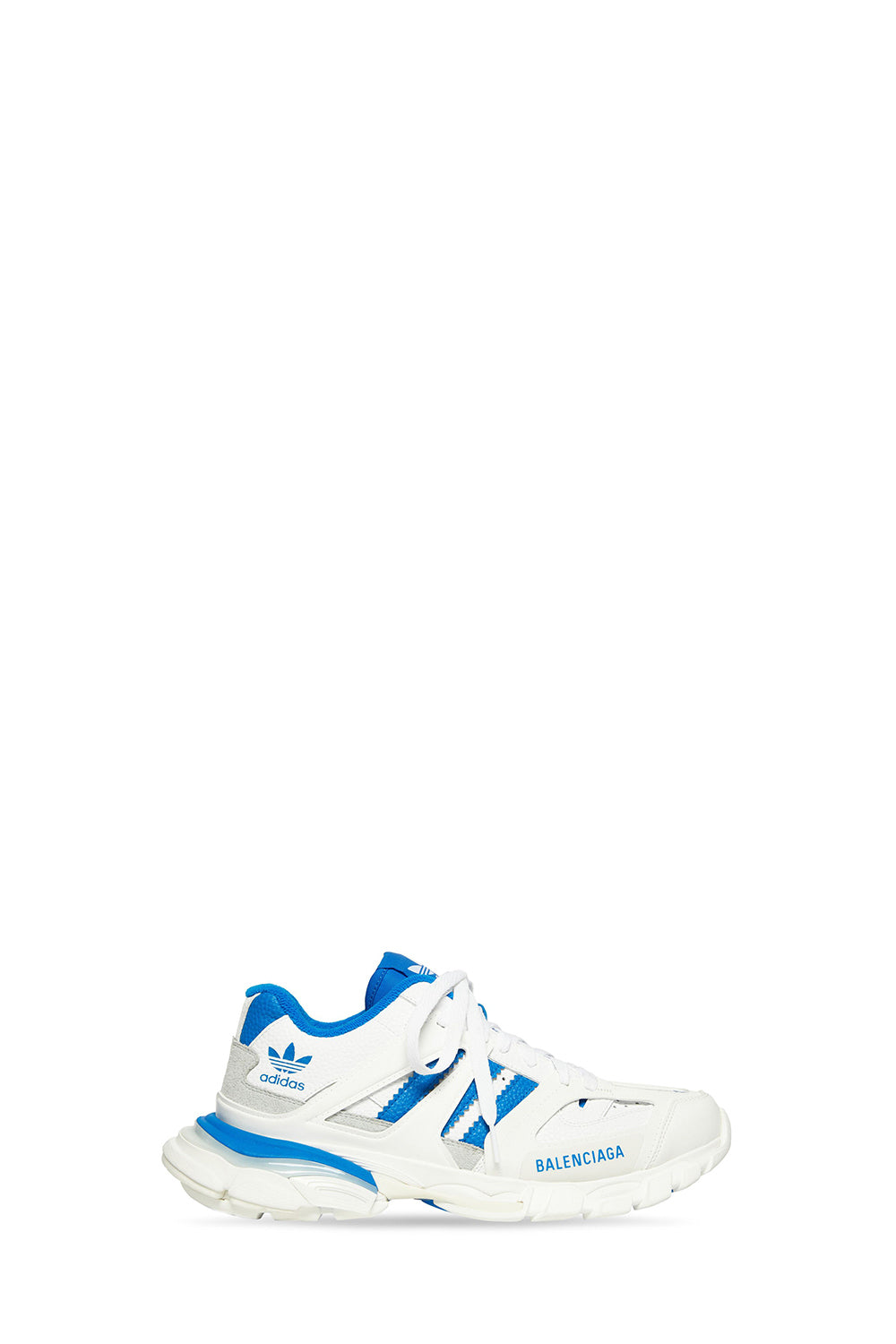 Balenciaga x Adidas Track Forum Low Top white & blue Sneakers - White & Blue
