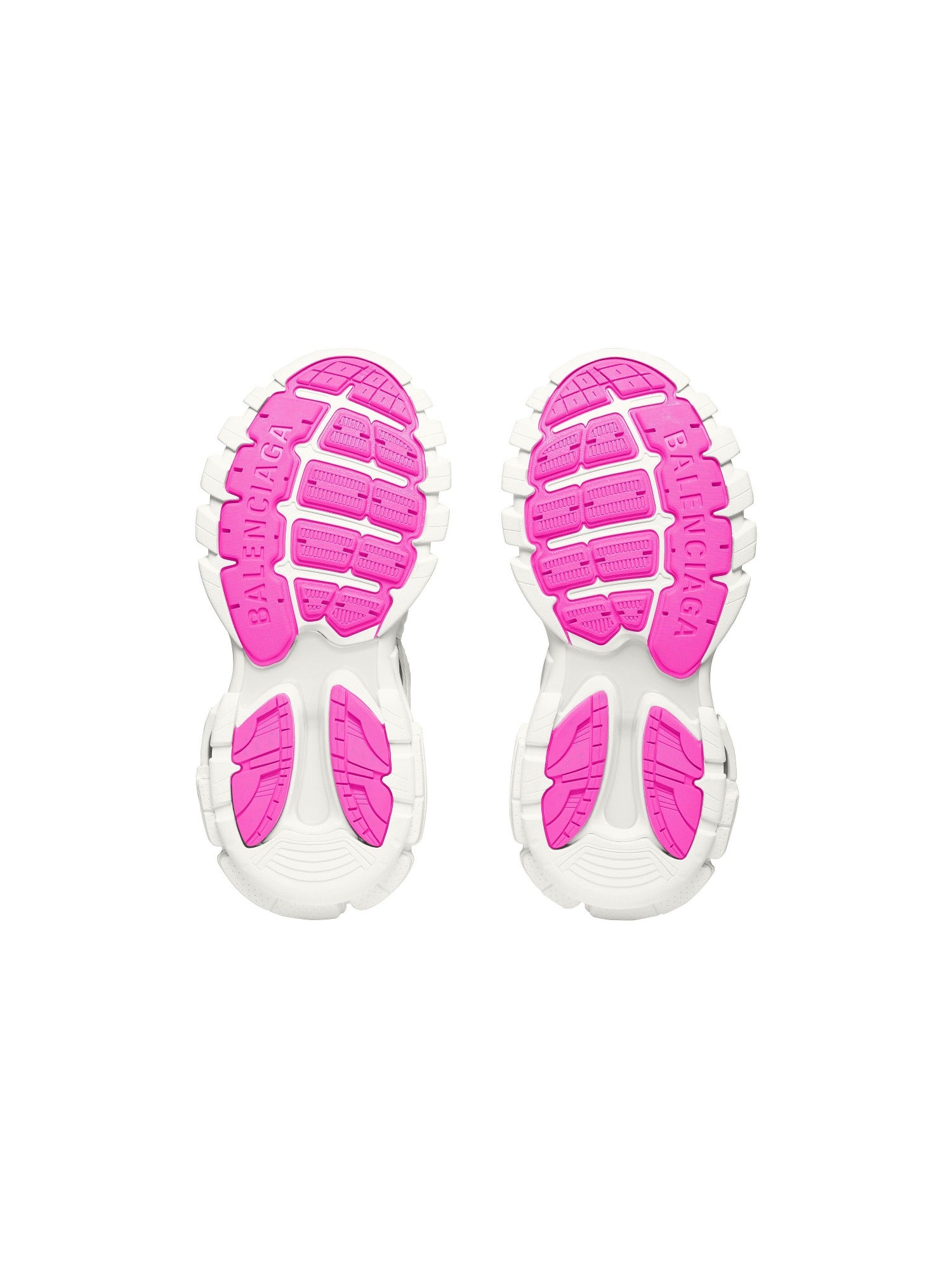 Balenciaga x Adidas Track Forum Low Top white & neon pink Sneakers - White & Neon Pink