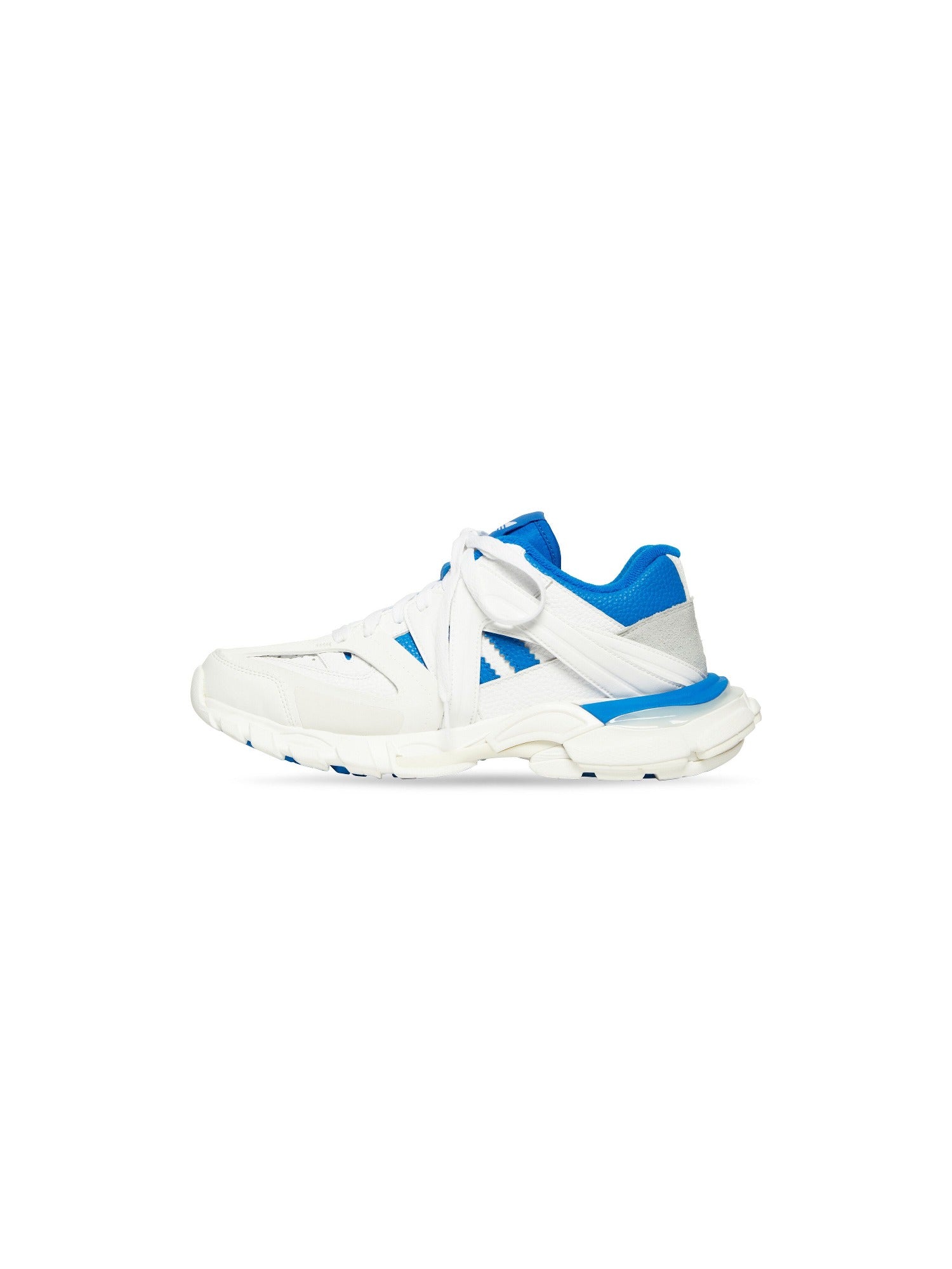 Balenciaga x Adidas Track Forum Low Top white & blue Sneakers - White & Blue