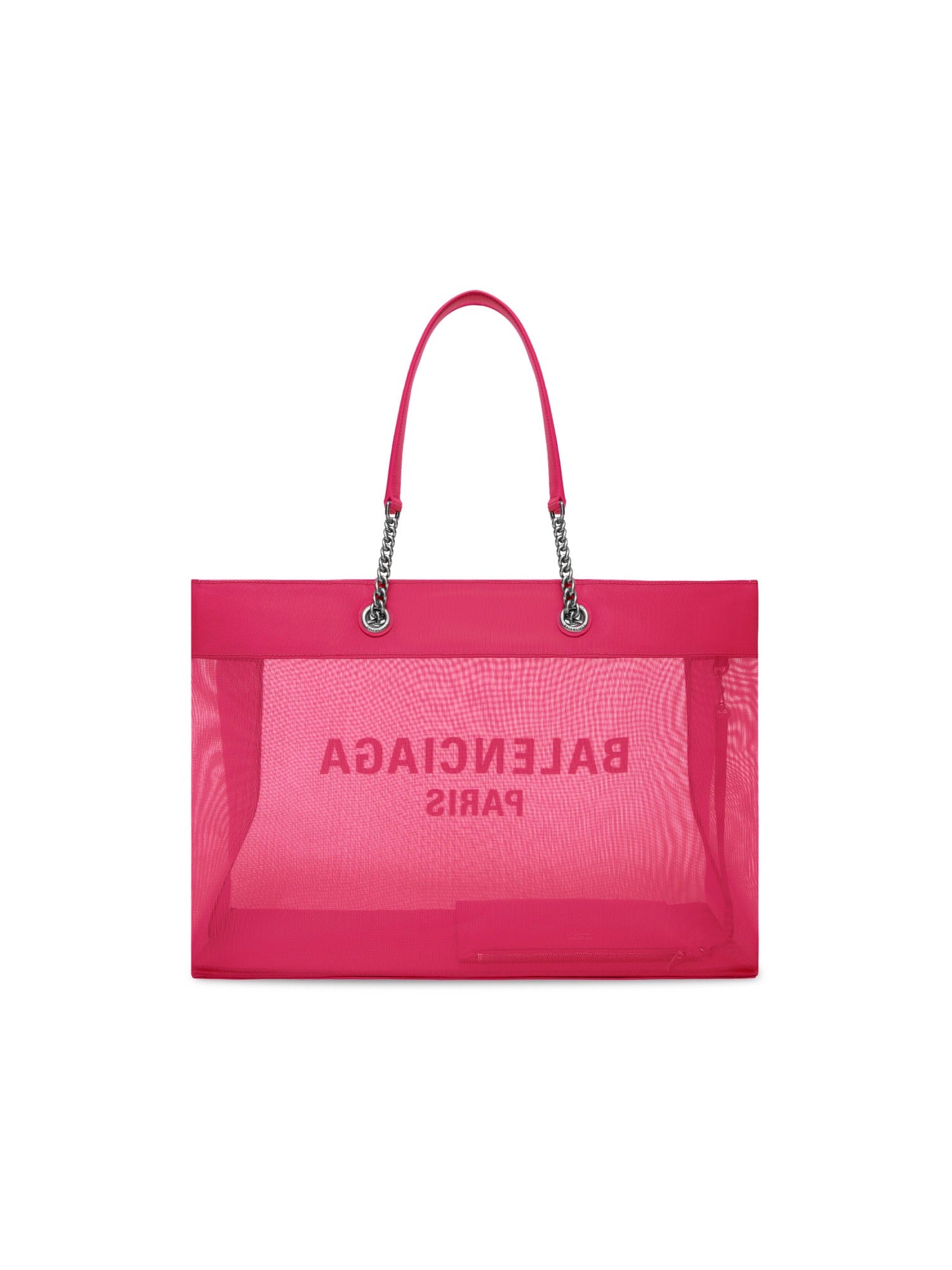 Duty Free fuchsia & white Large Tote Bag - Fuchsia & White