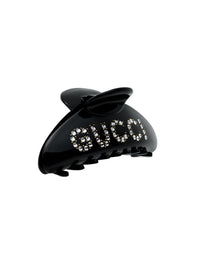 Original GG crystal & black Hairgrip - Crystal & Black