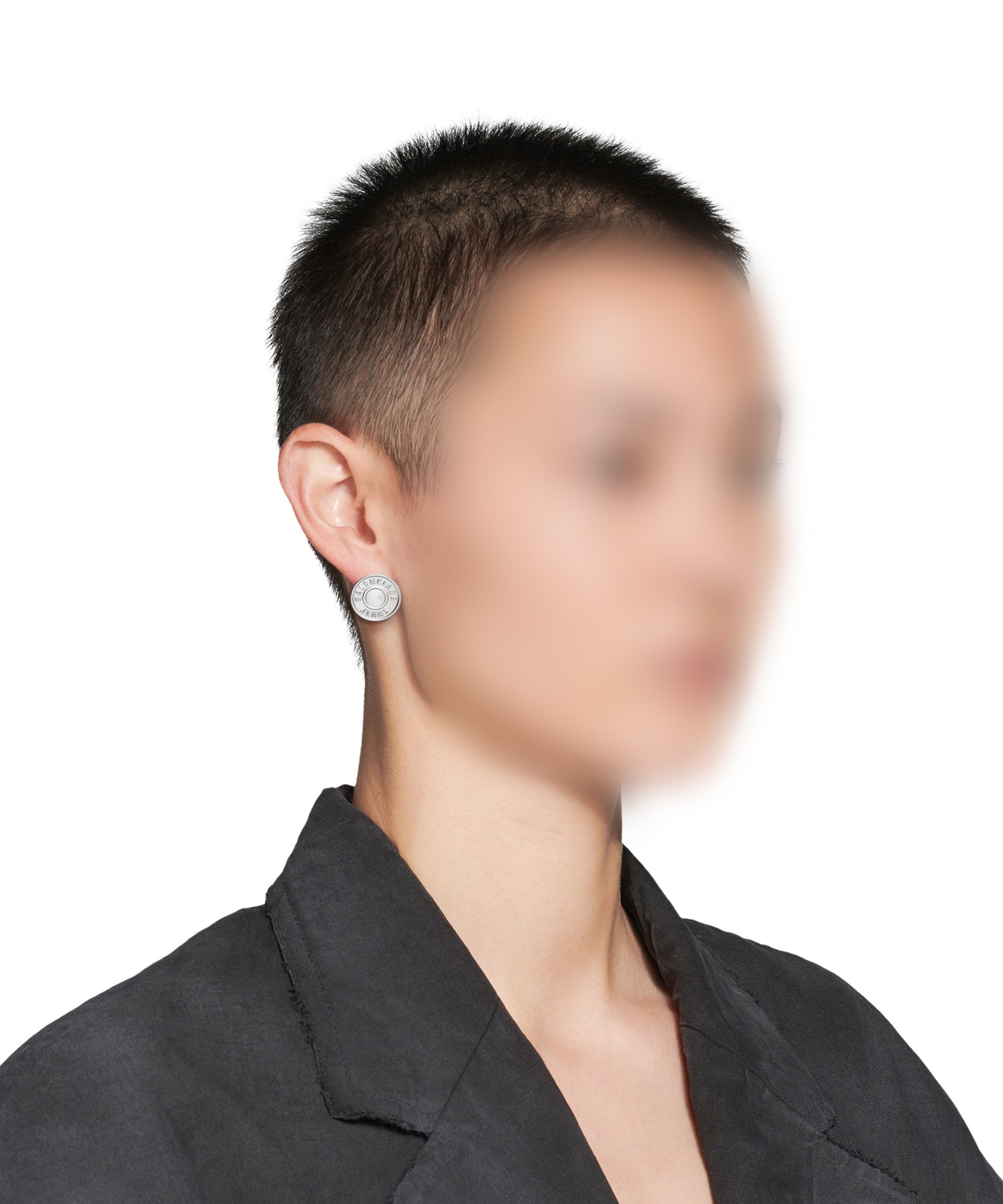 Jeans Earrings - Bright Silver